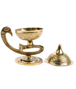 BRULE ENCENS LAITON FORME LAMPE