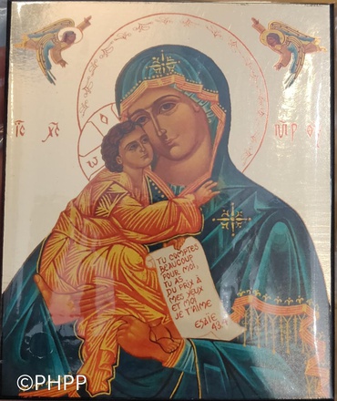 NOTRE DAME DU BEL AMOUR - MINI ICONE AUTOCOLLANTE 8X9,8 CM - 140.14