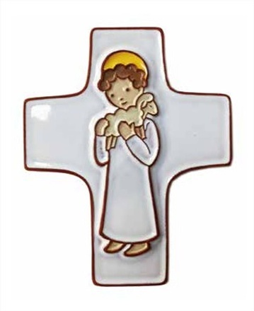 CROIX BON BERGER CERAMIQUE BLANC