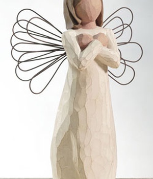 STATUE ANGE SIGNE D AMOUR NDSP