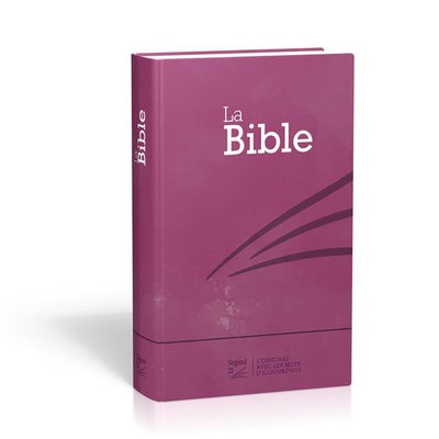 BIBLE SEGOND 21 COMPACTE - COUVERTURE RIGIDE MOTIF PRUNE