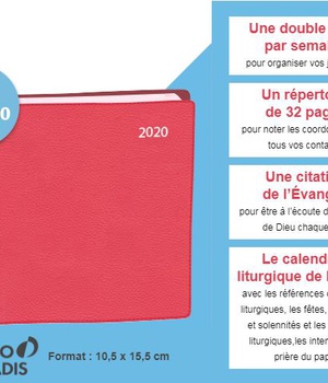 AGENDA PRIONS EN EGLISE 2020 - L'EVANGILE AU COEUR DE VOTRE JOURNEE