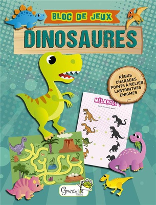 PETIT BLOC DE JEUX DINOSAURES