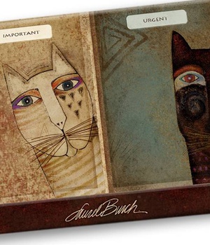 BLOC-NOTE AVEC FENETRE - LB CHATS ETHNIQUES116X150MM