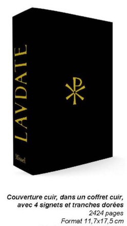 LAUDATE - MISSEL GREGORIEN DES FIDELES - EDITION CUIR