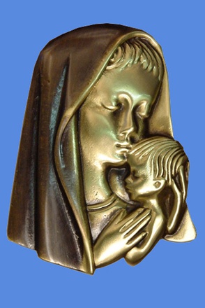 VIERGE ENFANT BRONZE A ACCROCHER 5.5 CM NDSP