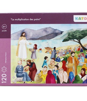 PUZZLE KATO "LA MULTIPLICATION DES PAINS" - PUZZLE DE 120 PIECES ,DIMENSIONS 48X38CM
