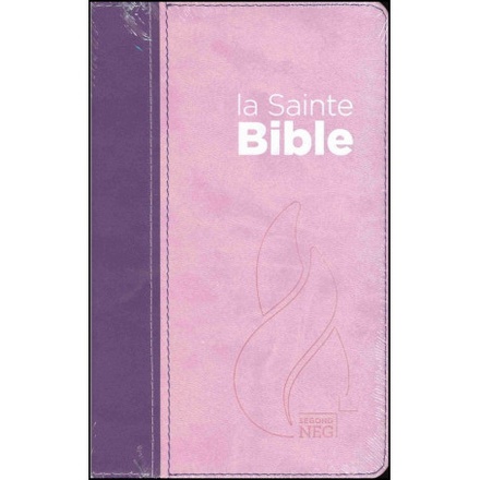BIBLE SEGOND NEG COMPACTE - COUVERTURE SOUPLE, VIVELLA DUO ROSE PRALINE / VIOLET FRUITS DES BOIS