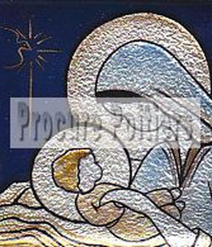 VIERGE AUX LANGES 6X6CM CA6 VS 0614/ BLC / A NDSP