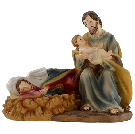 NATIVITE EN RESINE H. 9.5 CM