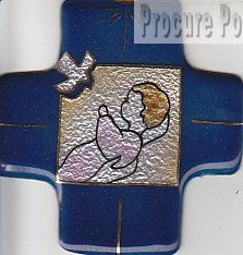 CROIX EMAIL BAPTEME F 8X8CM CRMI 025 BL /A NDSP