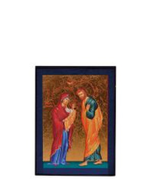 LA SAINTE FAMILLE - MINI ICONE AUTOCOLLANTE 8X7 CM - 853.13