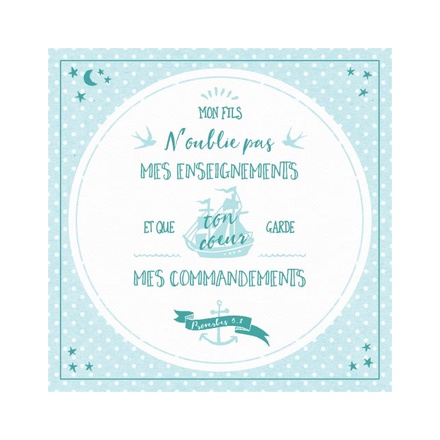 TABLEAU : MES COMMANDEMENTS - PROVERBE 3.1