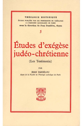 TH N5 - ETUDES D'EXEGESE JUDEO-CHRETIENNE