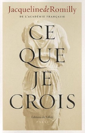 CE QUE JE CROIS