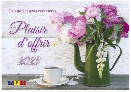 CALENDRIER PLAISIR D OFFRIR 2023 GROS CARACTERES