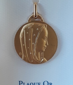 Médaille Vierge Marie PO - 18 mm