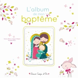 L'ALBUM DE MON BAPTEME - LIVRE AVEC ICONE SUR BOIS