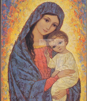 VIERGE DE LA LUMIERE - ICONE CLASSIQUE 25X18,1 CM - 742.74