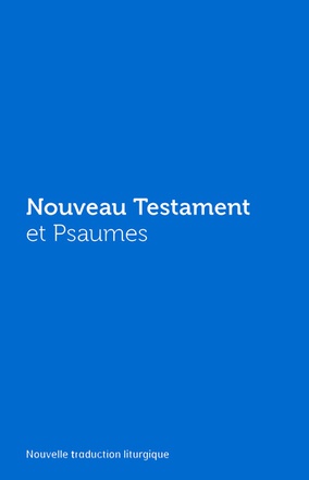 NOUVEAU TESTAMENT ET PSAUMES - COUVERTURE VINYLE BLEUE