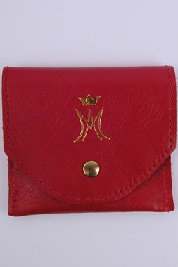 ETUI CUIR ROUGE CHAPELET OU CUSTODE