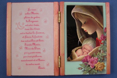 DIPTYQUE BOIS CERISIER VIERGE A L ENFANT ET JE VOUS SALUE MARIE 10X14 CM
