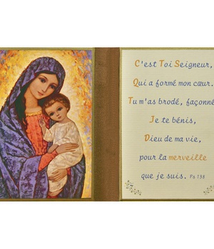 VIERGE DE LA LUMIERE - DIPTYQUE 11X18 CM - 742.F4
