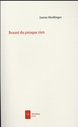 BEAUTE DU PRESQUE RIEN