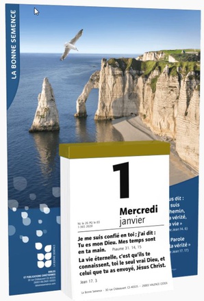 CALENDRIER BONNE SEMENCE 2020 BLOC PLAQUE DPTS