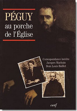 PEGUY AU PORCHE DE L'EGLISE