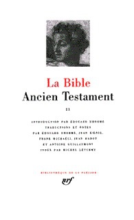LA BIBLE - VOL02 - ANCIEN TESTAMENT TOME 2/2 PLEIADE