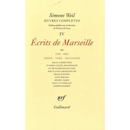 OEUVRES COMPLETES - VOL04 - ECRITS DE MARSEILLE (1941-1942) 2