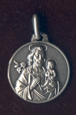 MEDAILLE ARGENT ST JOSEPH LEGERE