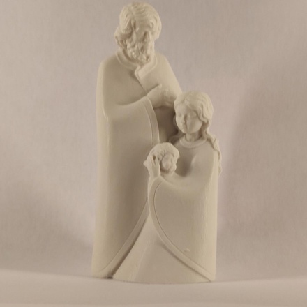 STATUE SAINTE FAMILLE ALBATRE HAUTEUR 10 CM - NDSP