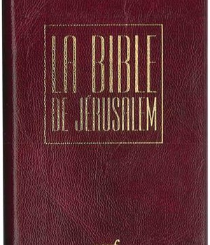 BIBLE JERUSALEM - RELIURE SOUPLE, PVC BORDEAUX, ETUI, EDITION POCHE