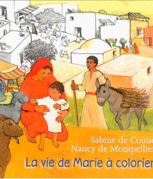 LA VIE DE MARIE A COLORIER