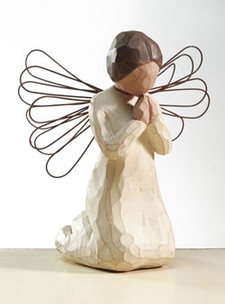 STATUE ANGE EN PRIERE ANGEL OF PRAYER NDSP