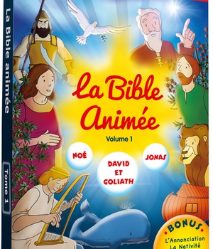 LA BIBLE ANIMEE - VOLUME 1 - DVD - L'HISTOIRE DE LA BIBLE OUR LES ENFANTS ! DES 4 ANS !