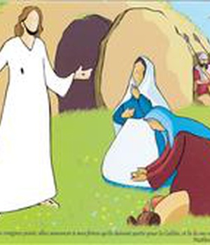 TABLEAU D'EVANGILE EN PVC, LA RESURRECTION