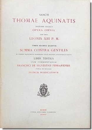 OPERA OMNIA - TOME 14 SUMMA CONTRA GENTILES