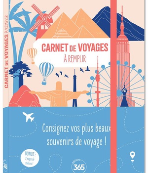 CARNET DE VOYAGES A REMPLIR, JOURNAL DE BORD POUR VOYAGEURS