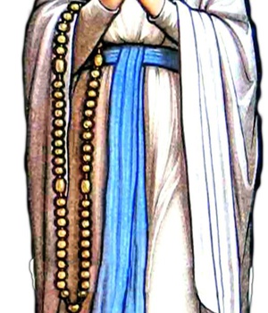 AUTOCOLLANT NOTRE-DAME DE LOURDES - LIMMACULEE CONCEPTION